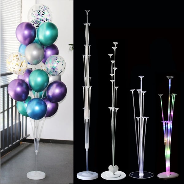 Set Ballongpelarstativ för bröllopsfestdekorationer Barnballonger Tillbehör Juldekorboll 110pcs balloon set e