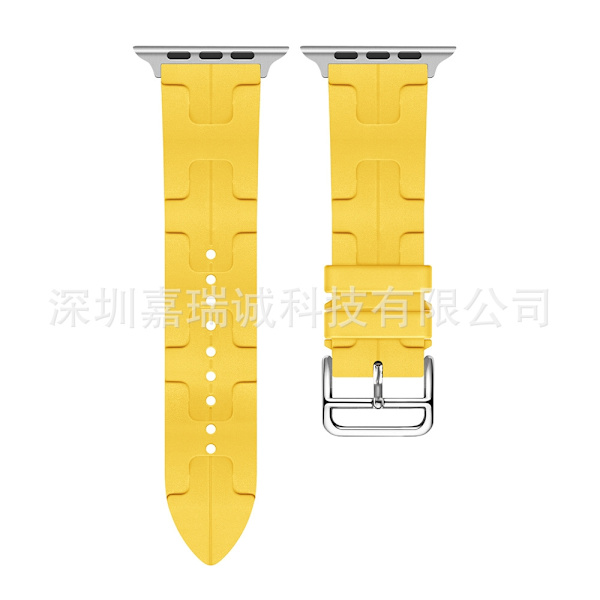 Urrem til Apple Watch iWatch 42/44/45/49MM Lys gul