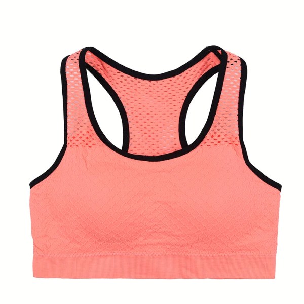 Yoga BH Trådlös Push Up Sport-BH Topp Stötsäker Tränings-BH för Kvinnor Grey L