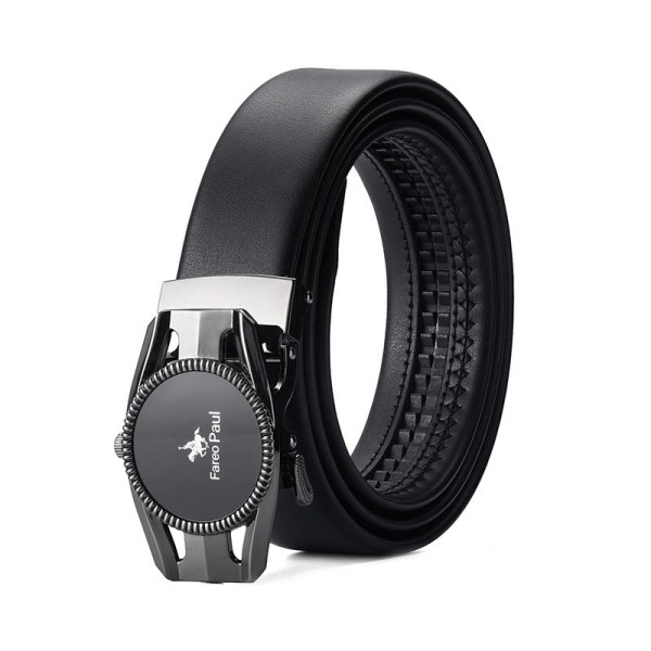 Film Automatiskt Spänne Bälte Business Casual Herr Läderbyxbälte ZD03 120cm