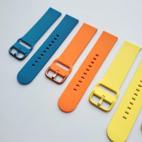 Sport Silikon Utbytbar rem för Xiaomi Mi Watch Color Sports Edition-band för Mi Watch Color Armband Watchbands Correa Orange other 22mm width lug