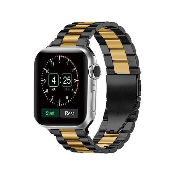 Urrem til Apple Watch iWatch 38/40/41 S10 42mm universal sort + guld