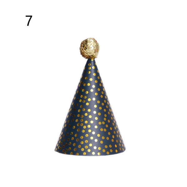 Födelsedagshatt för barn Guld Paljett Födelsedagskepsar Prinsessa Krona Födelsedagsfest Dekoration Söta Kaninhattar Baby Shower Presenter Style  12