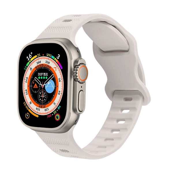 Urrem til Apple Watch iWatch 42-49mm sort æske Stjerneskær farve