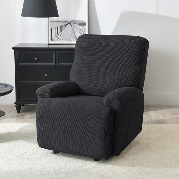 Fåtöljöverdrag för vardagsrum, elastiskt överdrag för vilstol, avkopplande sofföverdrag, relaxfåtöljöverdrag Beige