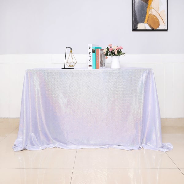 Bröllopsduk Födelsedagsfest Dessertduk Dekoration Förgyllning Laser Bröllopsbordsdekorationstillbehör Elegant silver 30*180CM