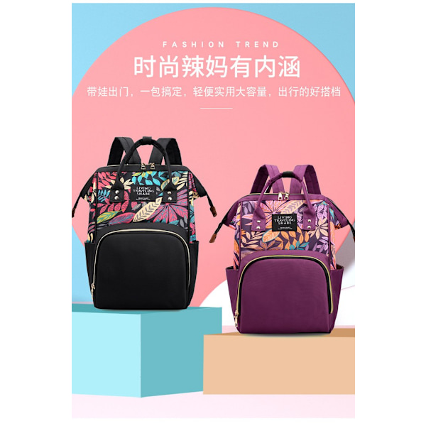 Muoti Urheilu Ulkoilu Swagger Laukku Polyamidit ja Nylon Reppu Deep Purple