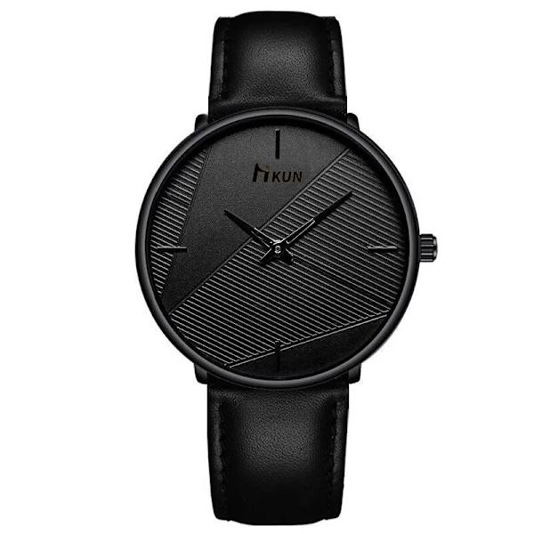 Mesh Armbandsur Modetrend Bälte Quartz Klocka Herr Student Black belt