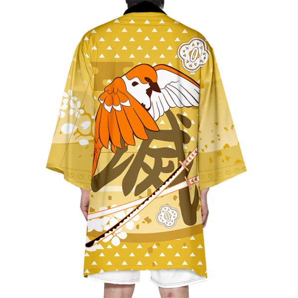 Demon Slayer Kimetsu No Yaiba Cosplay Kostym Haori Kimono Kamado Nezuko Halloween Vuxen Barn Kostymer Kappa Cape style1 8T