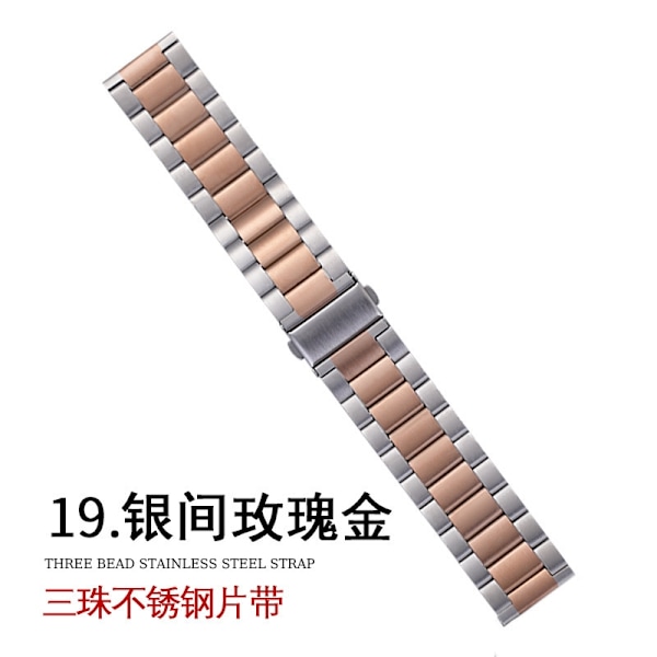 Klockarmband för Apple Watch iWatch för 1-9 generationen SE 38-40-41mm s10: 42mm 9. Silver roséguld