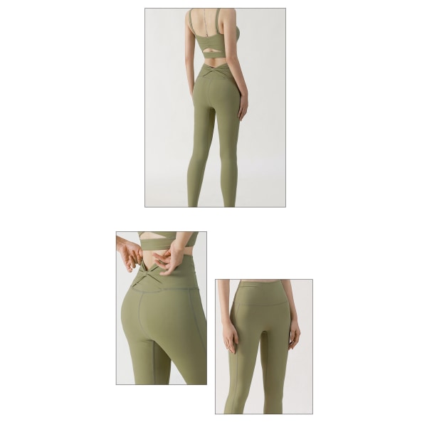 Yoga Bukser Dame Tætsiddende Sports Yoga Bukser Yoga Bukser Slim Fit Efterår Ingen Pinlig Linje Hofteløftende Nøgen Fornemmelse Fitness Bukser Elegant gray M