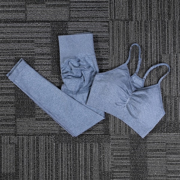 Yoga Set Träningskläder Sportset Gymkläder Toppar Och Leggings För Kvinnor Red set XL