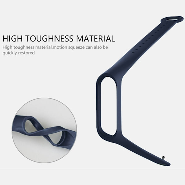 Stropp for Xiaomi Mi Band 6 5 4 3 Sport Armbånd Silikonarmbånd Mi Band 3 4 Band5 erstatningsstropper For mi band 6 klokkebånd A10 For mi band 3