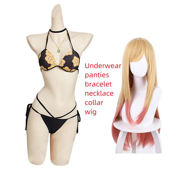 Marin Kitagawa My Dress Up Darling Cosplay -asu Seksikäs uimapuku Bikinit Halloween-asu style1 One Size