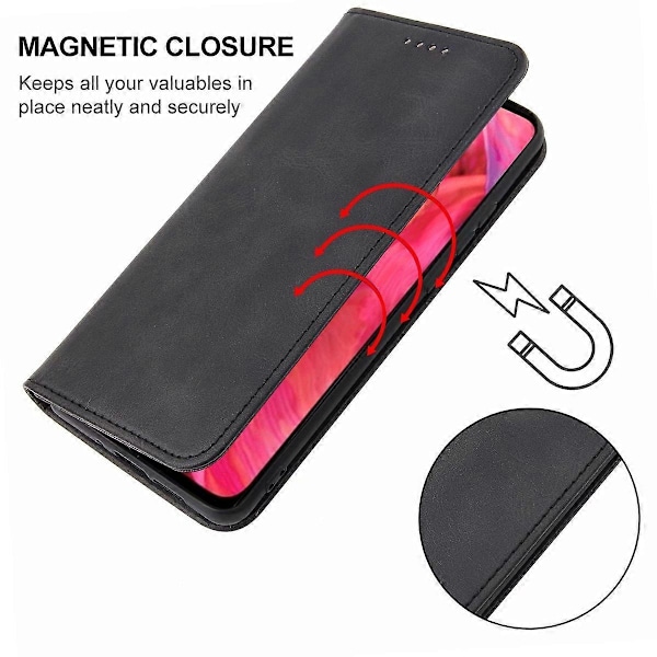 Magnetiskt läderfodral för OPPO A54 5G