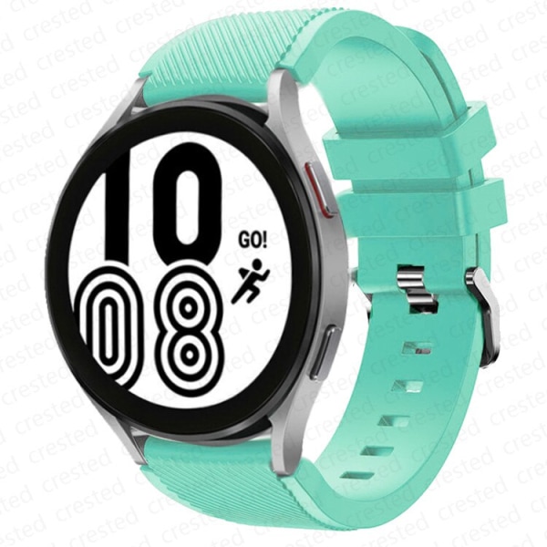 20mm 22mm Armband för Samsung Galaxy Watch 4/Classic/3/46mm/42mm/active 2 Gear s3 /S2 silikonarmband Huawei GT/2/GT2 Pro rem Mint Green 20mm