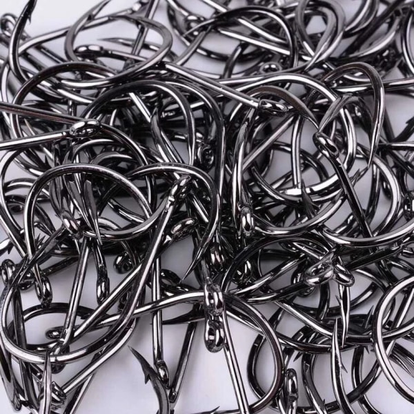 Fishhook 50 stk / 20 stk / Eske Sirkel Karp Øye Fiskekrok Størrelse 2-22# Ringøye Japan Fiskekroker Fiskekroker Enkel Jigg Fiskekrok Utstyr Size 18 - 20pc