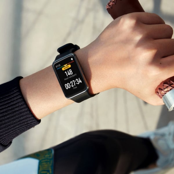 Silikonband för Huawei Watch FIT-rem Smartwatch-tillbehör Byte till handledsarmband correa huawei watch fit 2021-rem Cherry pink 4
