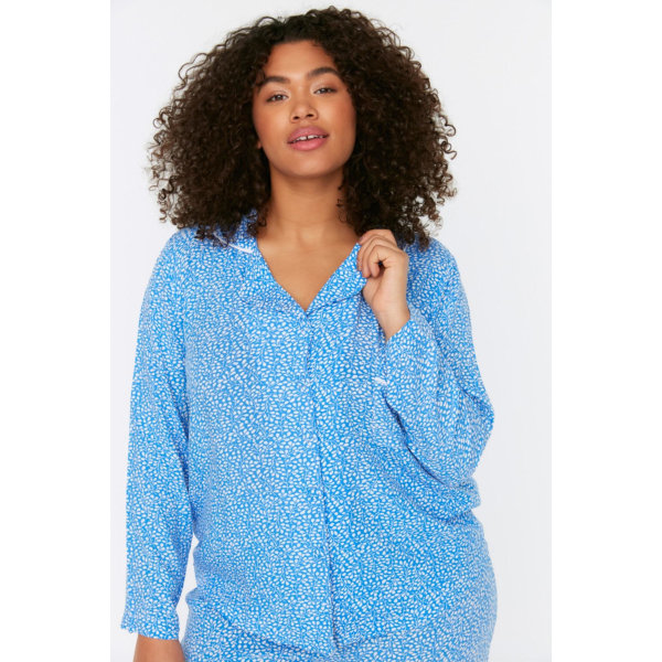 Blå Vävd Pyjamas Set TBBSS22PT0535 Blue 42