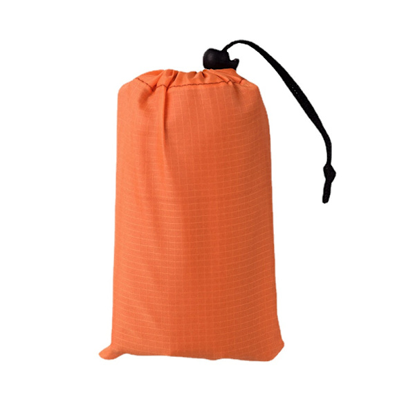 100*140cm Kannettava Kevyt Piknik-alusta Taskuhuopa Vedenpitävä Ulkoilu Retkeily Ranta Huopa Teltta Makuualusta Orange 100X140cm