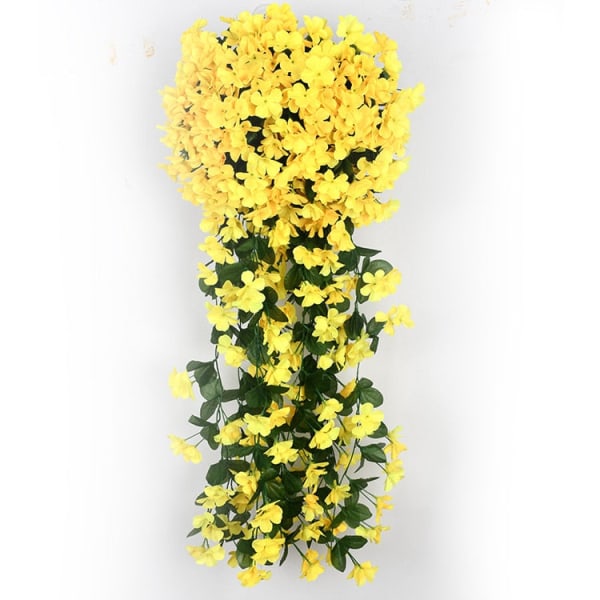 5-bladig orkidé, konstgjord blomma, festdekoration, simulering, konstgjord blomma, bröllop, jul, trädgård, vägghängande korgblomma Green