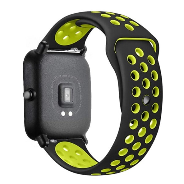 20mm/22mm silikonrem for Amazfit GTS/2/2e/GTS2 Mini/GTR 42mm/47mm/GTR2/2e/stratos 2/3 Sport Watch Bracelet Amazfit bip reim black-pink Amazfit GTR 2-2e