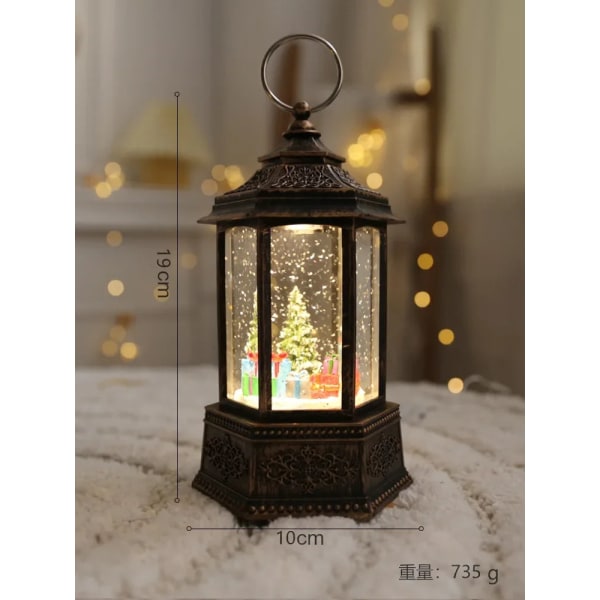 Joulukoristeet Joulukoristeet lyhdyt Pohjoismaiset lumihiutaleet sisätilojen näkymä myymälän asettelu loma luovat koristeet Golden lantern