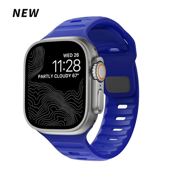 Klockarmband för Apple Watch iWatch 42/44/45/49/46MM S10 universal färg Kleinblå