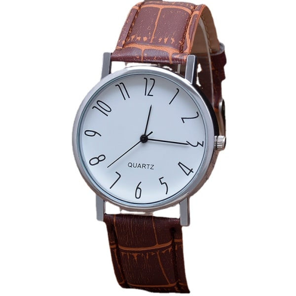 Gave Tre Øyne Herreklokke Herre Quartz Klokke Blått Lys Glass Rem Klokke Herreklokke C black surface black belt