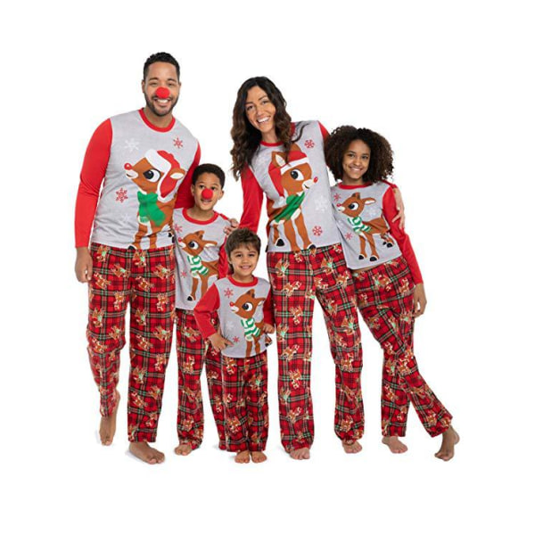 Julpyjamas Matchande familjepyjamas Nyaste Pjs Outfits Xmas Pyjamas Nyår Hemdräkt Red Dad-M