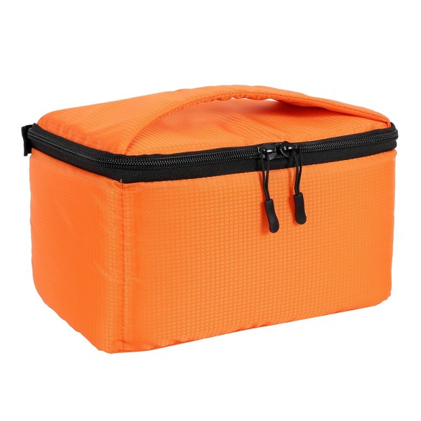 DSLR kameraväska med avdelare Multifunktionell vattentät utomhusvideo Digital case för fotoväska för kamera Nikon Canon DSLR China orange M 14x26x15cm