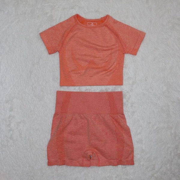 Yoga Set Träningskläder Sportset Gymkläder Träningsoverall Högmidjade Leggings För Kvinnor black shorts set L