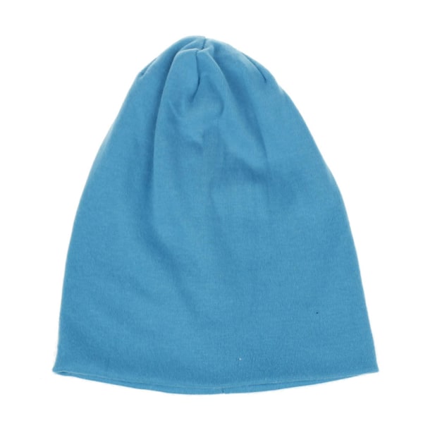 Bomull Allsidig Ermehette Løs Lue Barnas Casual Gutter og Jenter Høst og Vinter Lue Peacock Blue