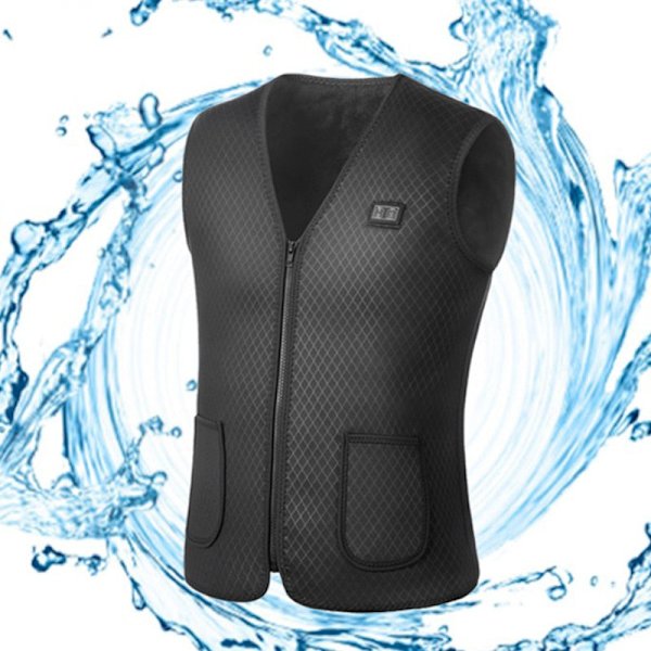 16 Område Varmevest Menn/Kvinner Casual V-hals USB Oppvarmet Vest Smart Temperaturkontroll Varmejakke Bomullsjakke Vinterjakt 7 areas 4XL