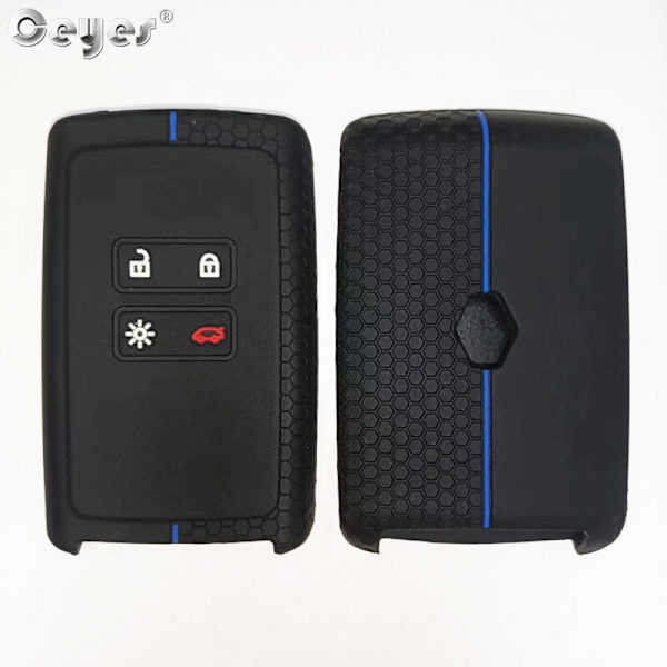 Ceyes Silikon Bilnyckelskydd För Renault Megane 3 4 Kadjar Captur Koleos Espace Clio Scenic 4 Arkana Smart Fjärrkontroll Skyddsfodral Red