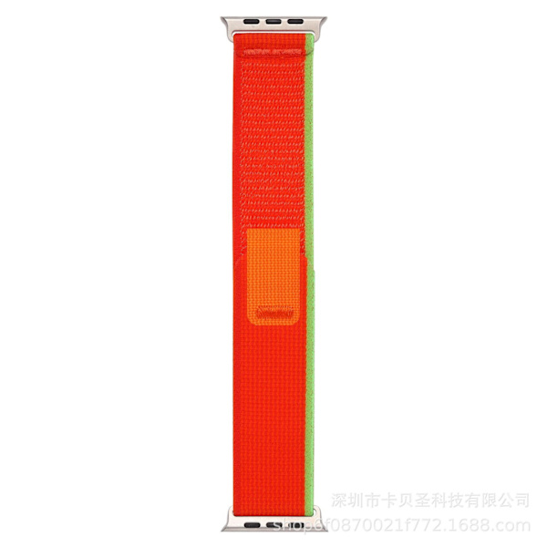 Kellon ranneke Apple Watch iWatch 42/44/45/49MM vihreä oranssilla