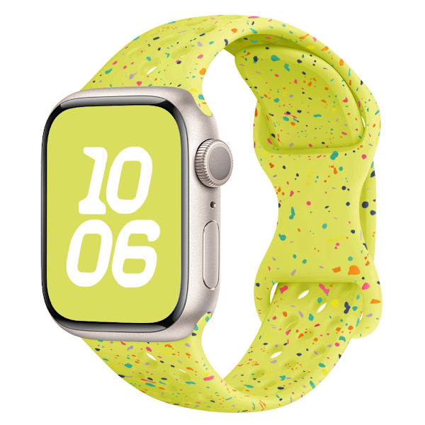 Klockarmband för Apple Watch iWatch 42/44/45/49mm färg fluorescerande grön