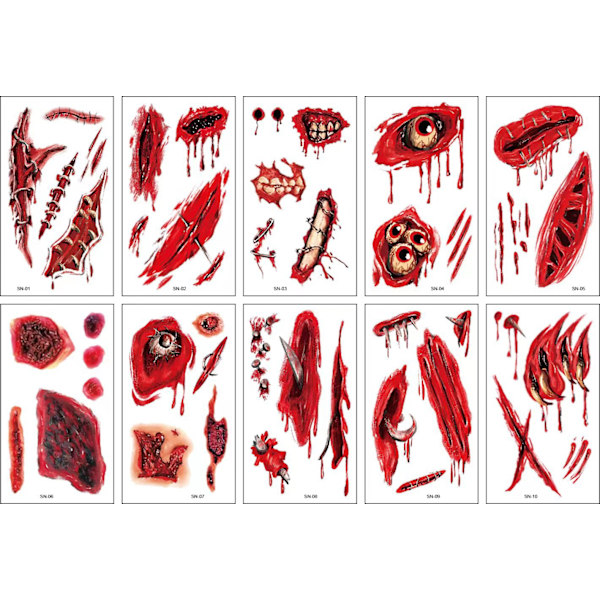 Halloween Lasten Tatuointitarrat Kurpitsa Noita Sarjakuva Pääkallo Parodia Tatuointitarra Christmas-2 12X6.8CM