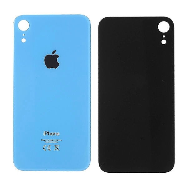 For Apple iPhone XR 6.1 tommer Glass Bak Batterideksel (EU-versjon, ikke-OEM men høy kvalitet) Style E