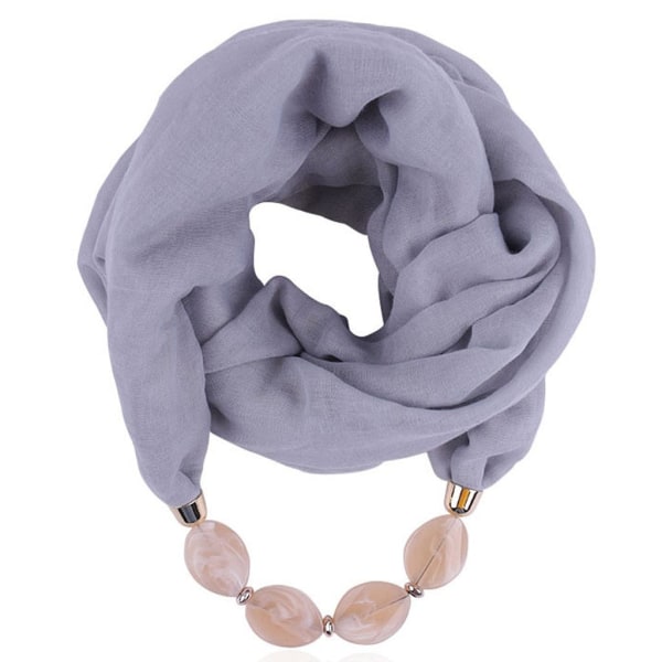 Modehalsduk Etnisk Bomull Linne Enfärgad Krage Tofs Underbara Pärlförsedda Hängen Smycken Halsband Halsduk Dam Sjal Scarves C