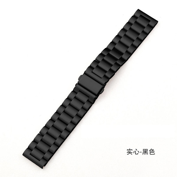 Klockarmband för Apple Watch iWatch Passande modeller 42/44/45/49mm med verktyg för demontering av mätare Solid material | tre-pärl svart