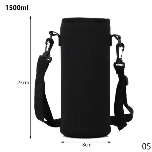 420-1500ML vattenflaskhållare Cover med axelrem Light Green