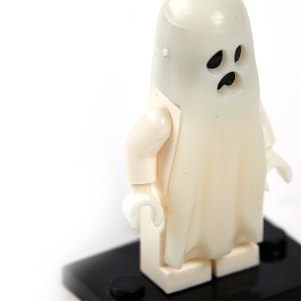 2 kpl/setti Kauhu Halloween-sarjan rakennuspalikat Valoisa hymyilevä &amp; itkevä aavemalli Toimintahahmot Pienet palikat Lelut lapsille Default Title