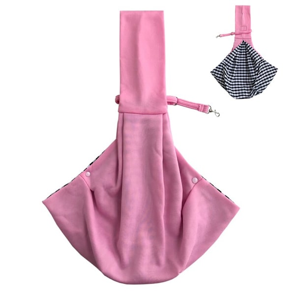 Bärväska för valpar, katter, valpar, utomhusresor, hund, axelväska, bomull, enkel komfortsling, handväska, tote pouch Red