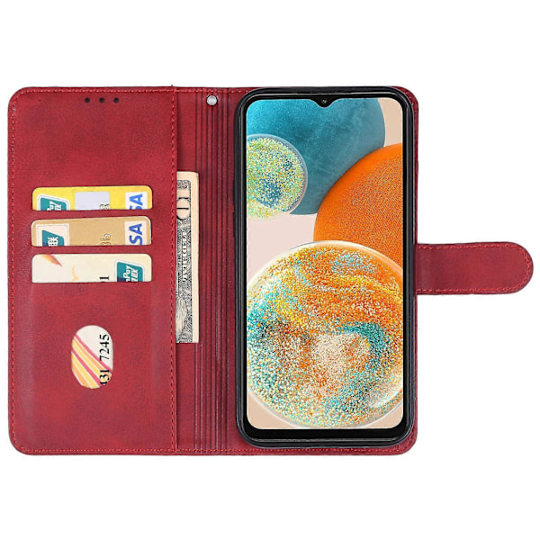 Läderfodral för Samsung Galaxy A23 5G Red