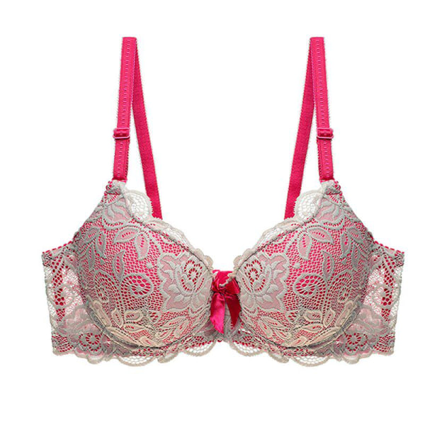 Spetsbehåar i Stora Storlekar för Kvinnor Bralette Underkläder Sexiga Underkläder Push Up Justerbar BH Beige 95B