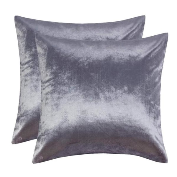 2-pack Guld Dekorativa Kuddfodral Överdrag för Soffa Säng Modern Lyx Enfärgad Sammet Hem Kuddöverdrag Silver 2 Packs 60CM X 60CM Yellow