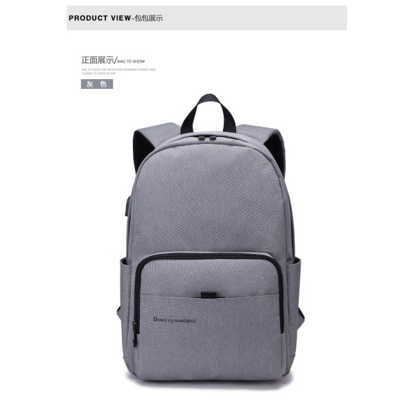 Muodikas polyamidista valmistettu urheilureppu matkustamiseen Light Grey