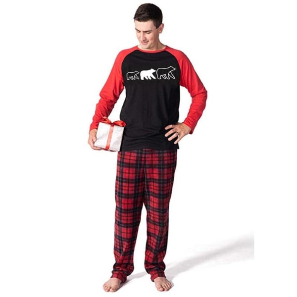 Julpyjamas Matchande Familjepyjamas Set Nya Jul Sovkläder Nattkläder Mjuk Bomull Kid S3