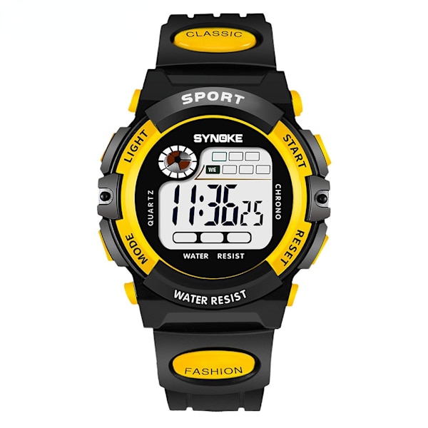 Elektronisk barnklocka Sport Vattentät Pojkar och Flickor Student Elektronisk Klocka 99269 large yellow